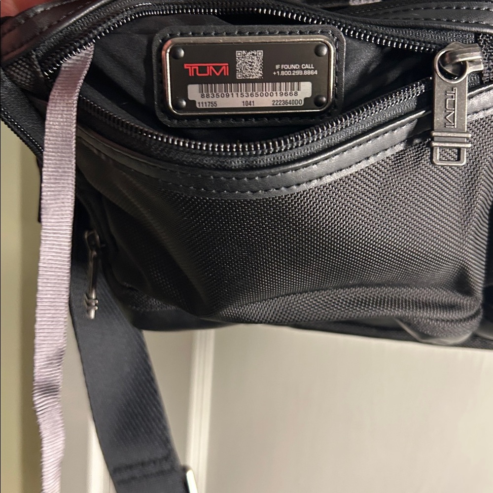 Tumi Alpha Bravo Briefcase Laptop Nylon Leather Black - Picture 12 of 13